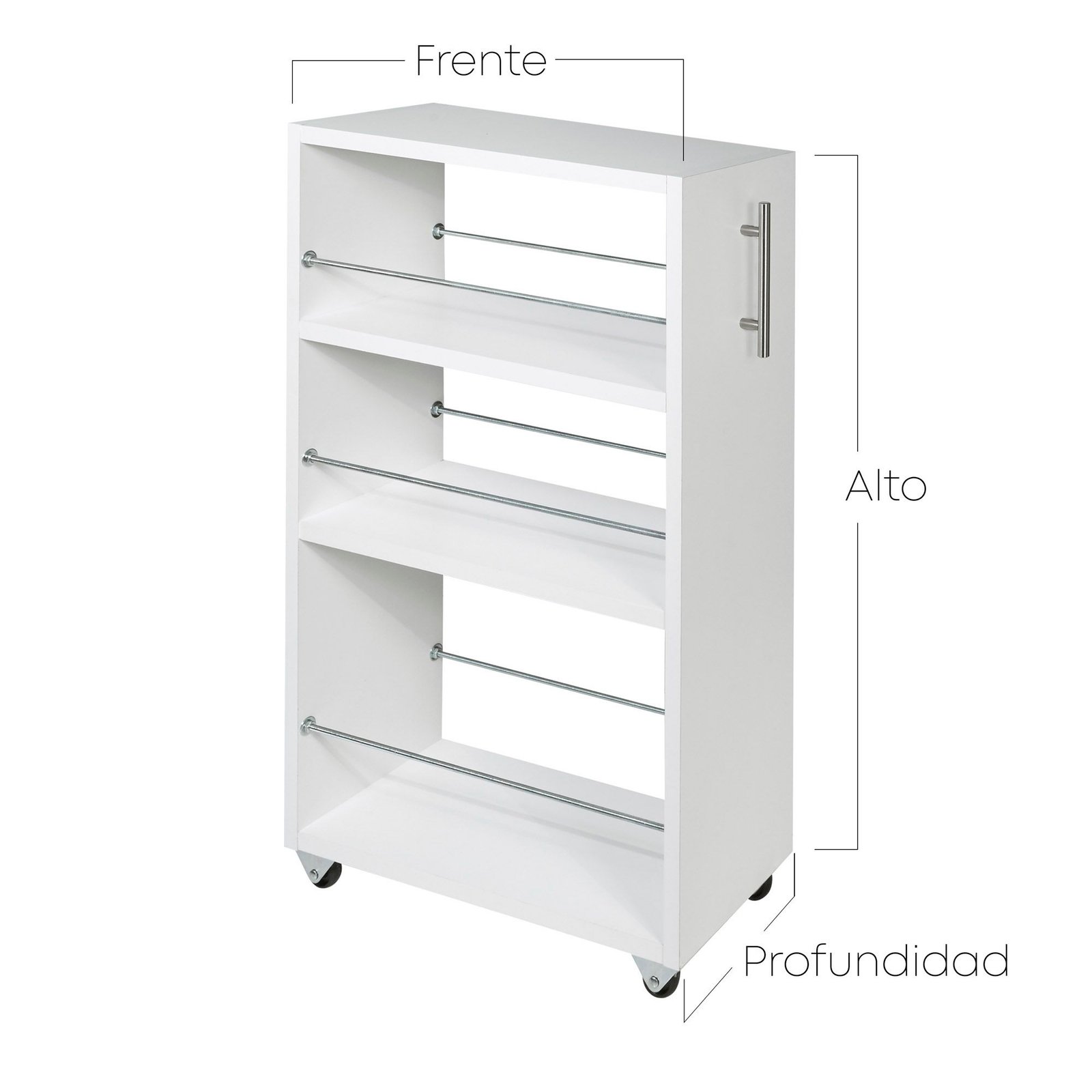 Organizador Espacios Reducidos Varillas Small 80x60x20