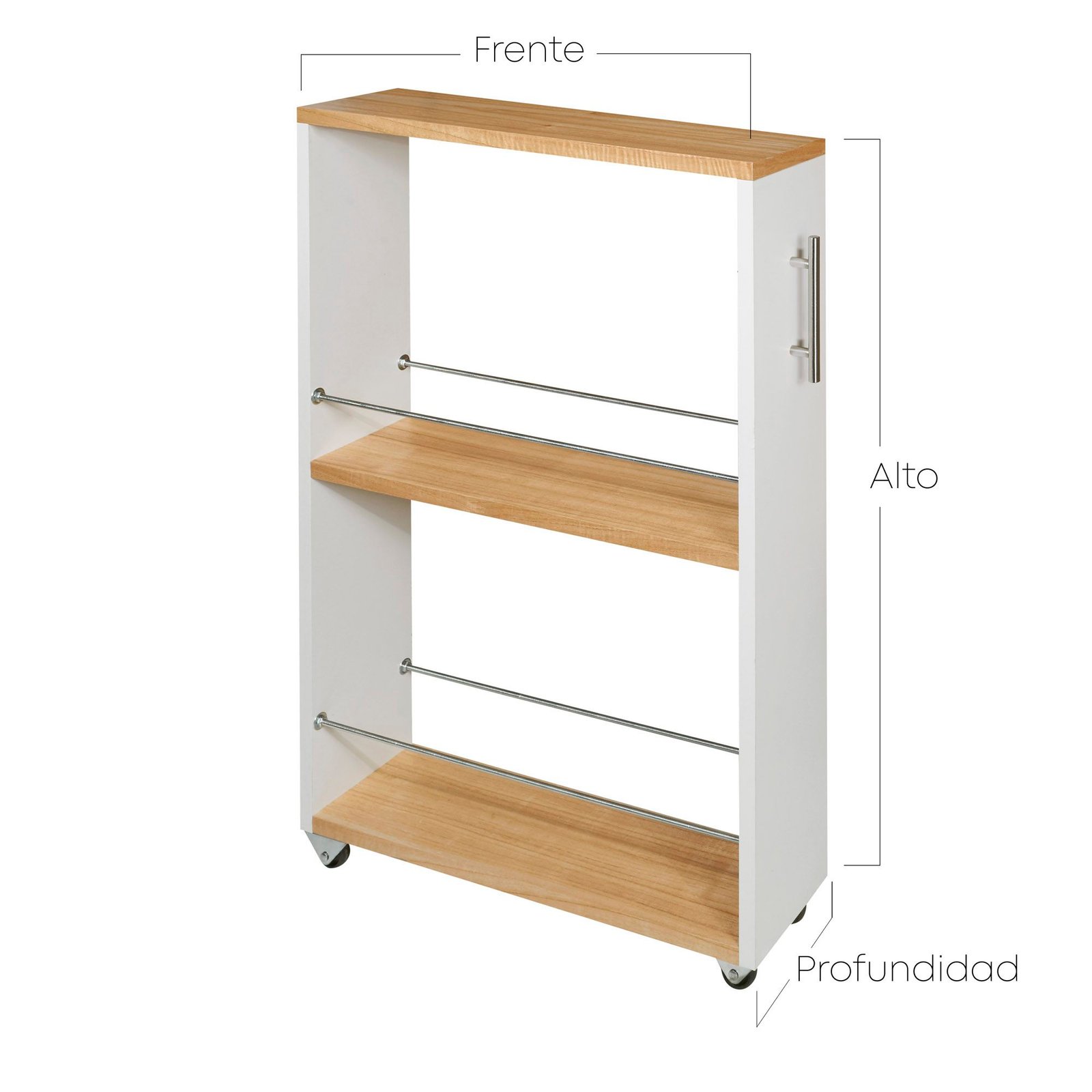 Mueble Cocina Blanco/paraiso Laqueado 80 Cm Espacio Reducido